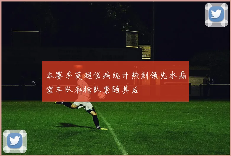 本赛季英超伤病统计热刺领先水晶宫车队和枪队紧随其后